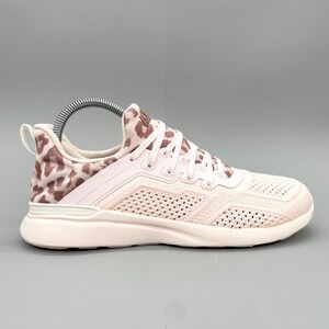 APL Womens 7.5 Techloom Tracer Pink Leopard Sneaker Shoes Running‎ Gym Trainer